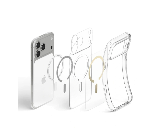 Spigen Ultra Hybrid MagSafe do iPhone 18 Pro/17 Pro (clear gold) - 1586384 - zdjęcie 5